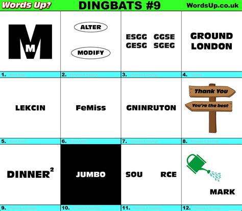 Printable Dingbat Puzzles With Answers Printable Cros