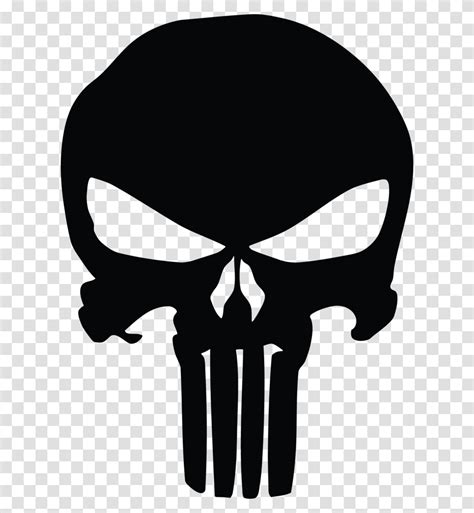 Punisher Skull Vector Punisher Logo Label Silhouette Stencil