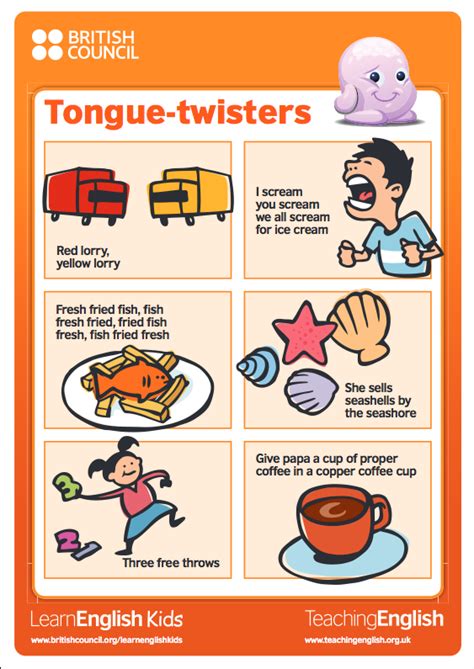 Classroom Posters Tongue Twisters Teachingenglish British Council
