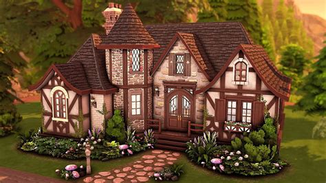 Spellcasters Starter Cottage The Sims 4 Speed Build Youtube