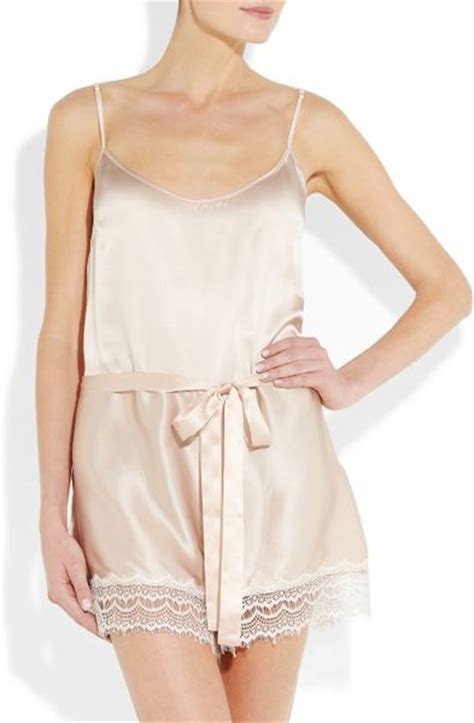 Mimi Holliday By Damaris Bisou Bisou Frost Stretch Silk Satin Play Suit