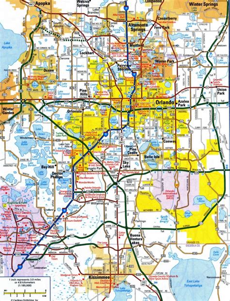 Road Map Of Orlando Florida Printable Maps