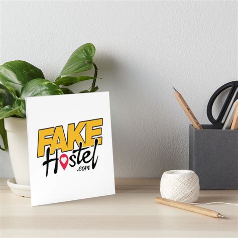 Fake Hostel Art Board Print For Sale By Arshglno Redbubble