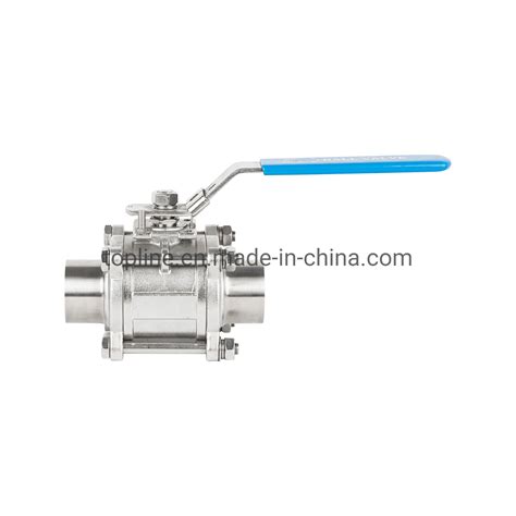 Stainless Steel Hygienic Ball Valve With Butt Weld Ends China Ptfe