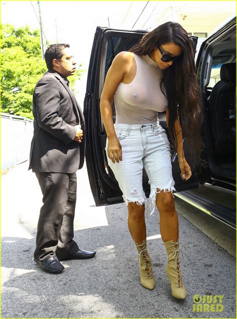 photo kim kardashian goes braless while wearing see through top 14 photo 3762491 just jared