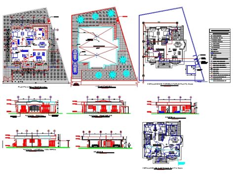 Planos De Plano Arquitectonico Residencial En Dwg Autocad Vivienda Images And Photos Finder