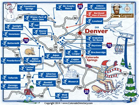 Map Of Colorado Ski Resorts Maping Resources