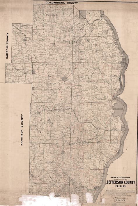 Jefferson County Ohio Map Agnese Latashia