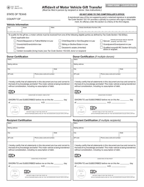 Fill Free Fillable Texas Department Of Motor Vehicles Pdf Forms