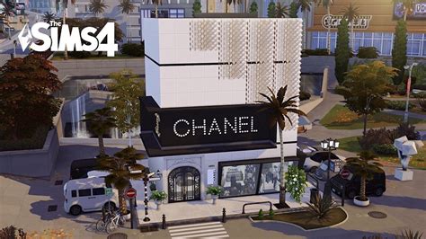 Chanel Store • The Sims 4 • No Cc Speed Build Youtube