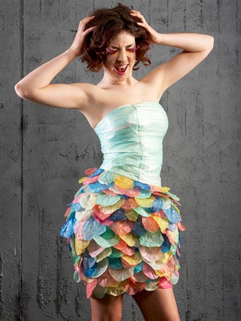 Buy Dress Made Of Recycled Materials In Stock