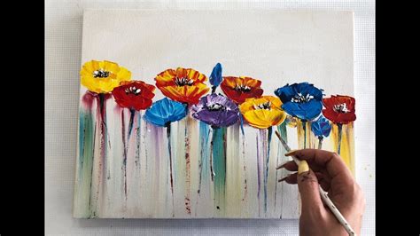Easy Acrylic Flower Paintings On Canvas Best Flower Site
