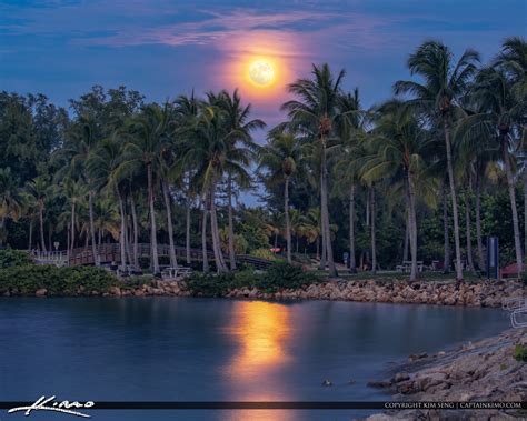 Dubois Park Moonrise Jupiter Florida | HDR Photography by Captain Kimo