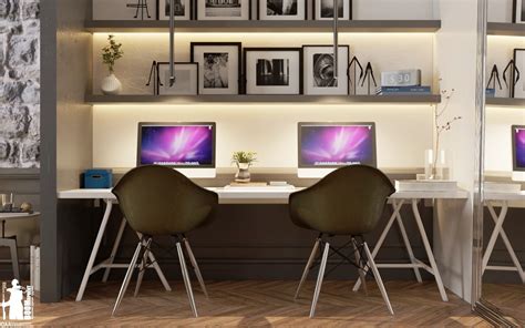40 Creative Home Office Workspaces That Feature Two Person Desks
