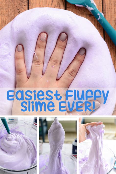 Diy Easy Fluffy Slime Step By Step Ten At The Table