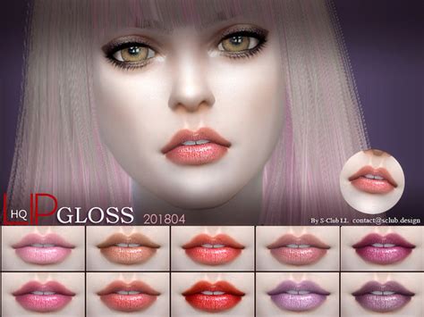 S Club Ll Ts4 Lip 201804 Lip Color Makeup Lip Colors Sims 4