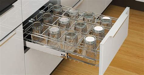 Jebel Modular Kitchen Glass Basketstorage Baskest Shelf Glass Rack