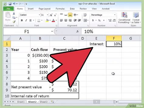 Cómo calcular la tasa interna de retorno TIR en Excel