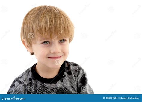 The Little Boy Smiles Portraitclose Up Stock Photo Image Of People