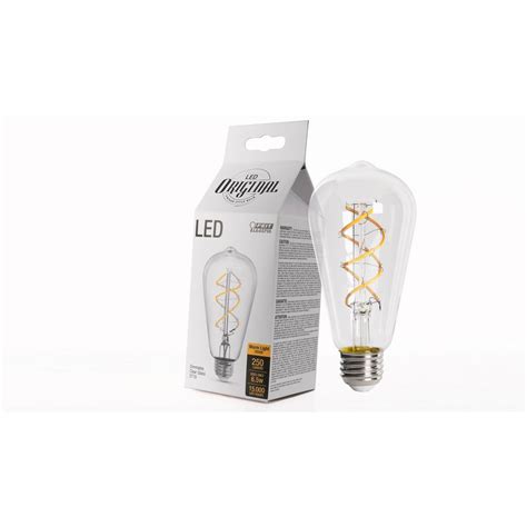 Feit Electric 40w Equivalent Soft White St19 Dimmable Led Antique