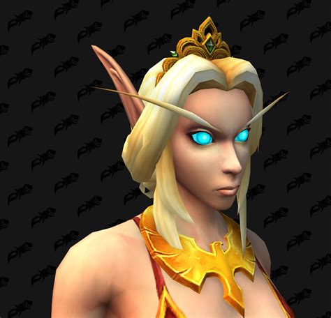 New Blood Elf Female Character Customizations Necklaces Hairstyles