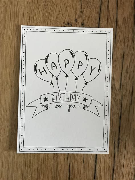 Made By Mariska Birthday Card Drawing Happy Birthday Cards Handmade