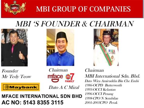 Mbi international holdings is a worldwide investment institution operating primarily in the hospitality, construction, urban development, food and oil & gas industries. Mface presentation english