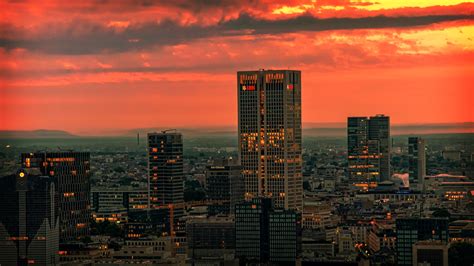 Frankfurt Skyline Banks Wallpapers Hd Desktop And