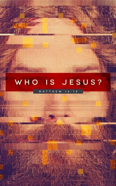 Who Is Jesus Church Bulletin Cover Sharefaith Media