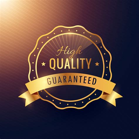 High Quality Guarantee Golden Label And Badge Design Descargue