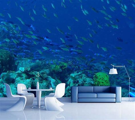 10 Super Cool Wall Mural Designs In Blue Hometone Home Automation