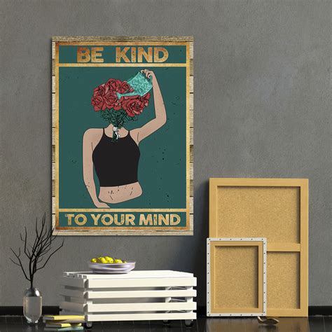 Mental Health Wall Art Be Kind To Your Mind Mental Health Awareness