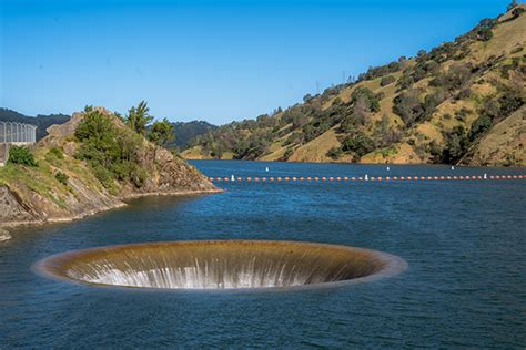 Video Glory Hole Spillway Draining Water At Lake Berryessa Your Town
