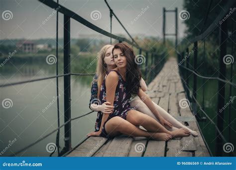 Lesbian Couple Together Outdoors Concept Stock Image Image Of Leisure Lesbian 96086569