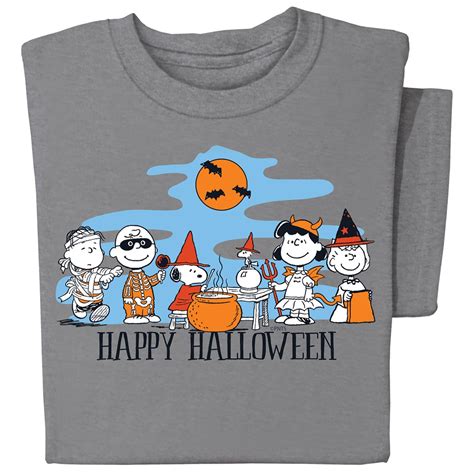 Peanuts Gang Happy Halloween Graphic T Shirt Collections Etc