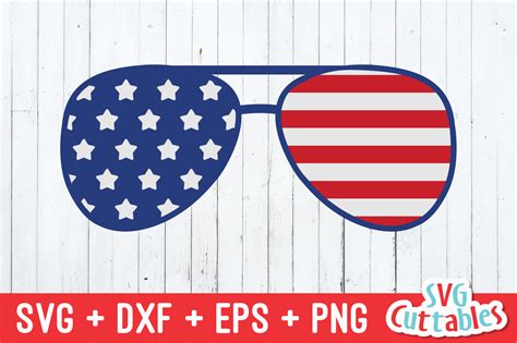 Us Flag Sunglasses Fourth Of July Svg Cut File 269507 Cut Files Design Bundles