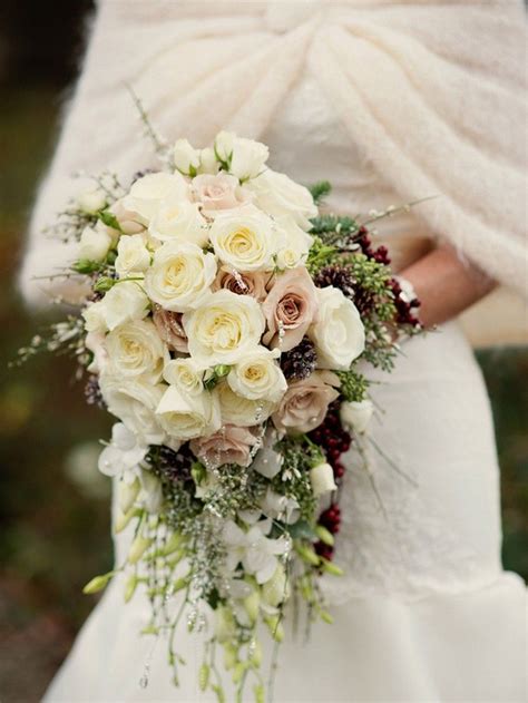 More images for what kind of wedding bouquets are good for heavy brides » Rustic Christmas Wedding by Urban Fig Photography ...
