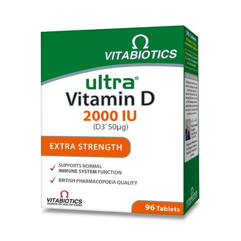 Ultra Vitamin D 2000 Iu Tablets Vitabiotics