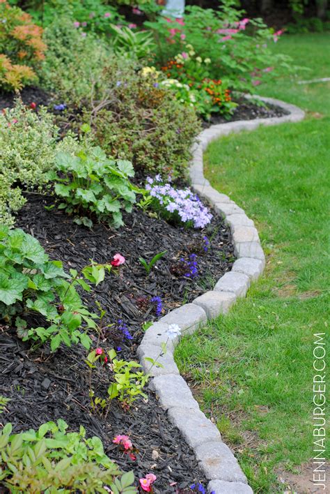 Flower Bed Edging Stone Ideas Home Alqu