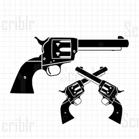 Colt 45 Western Gun Svg Cutfile Png Etsy