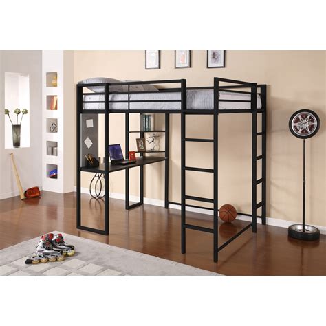 Do not use box… ikea stora double wooden loft bed frame (140x200) in white with double mattress | ebay. DHP Abode Full Loft Bed - Black - Bunk Beds & Loft Beds at ...