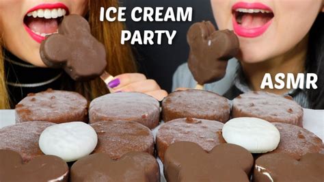 ASMR CHOCOLATE ICE CREAM PARTY 초콜릿 아이스크림 리얼사운드 먹방 アイスクリーム 冰淇淋 Kem cây