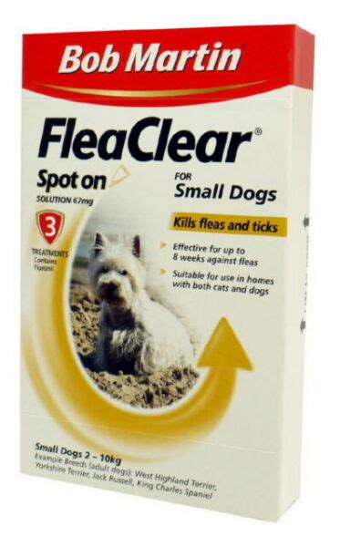 Bob Martin Flea Clear Spot On Treatment For Small Dogs For Sale Online