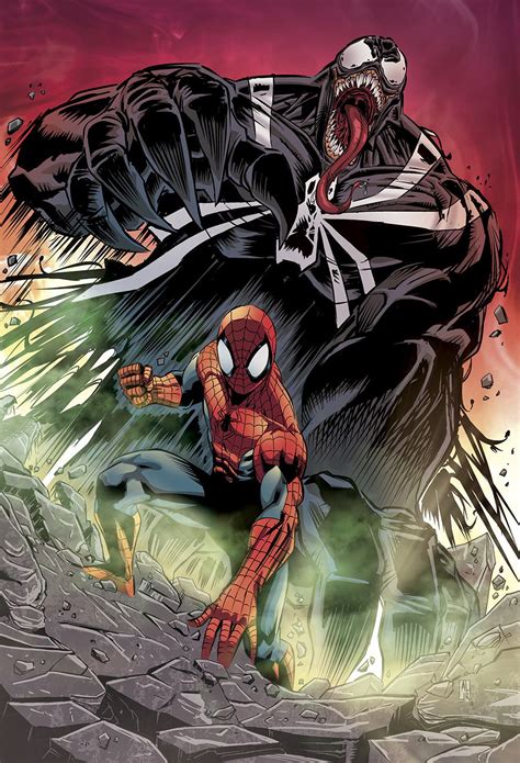 Spiderman Vs Venom By Alzir Alves Marvel Comics Wallpaper Spiderman
