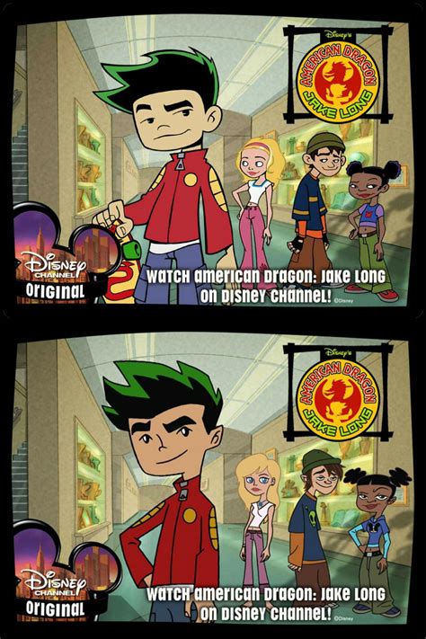 American Dragon Jake Long ~ Before And After American Dragon Disney Dragon Jake Long