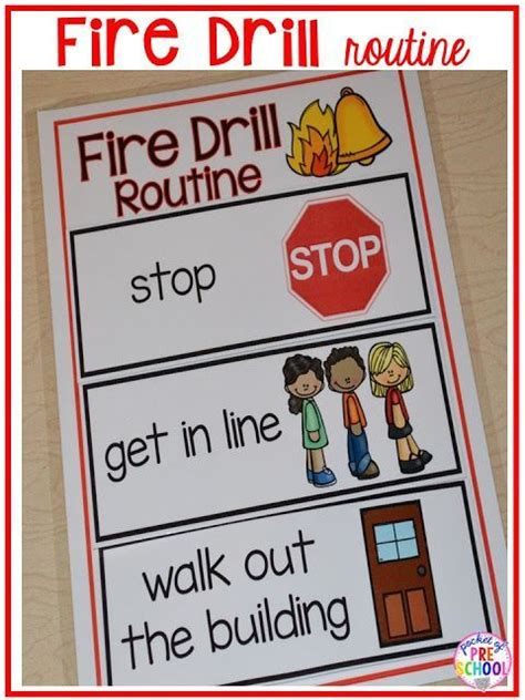 Emergency Drills Visual Routine Posters And Supports Fire Drill