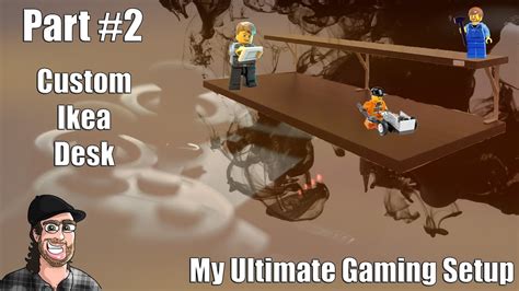 Raise the ikea linnmon tabletop on custom ikea hair or lerberg legs to build stylishly modern desks. Custom Ikea Desk - My ULTIMATE Gaming Setup Part 2 - YouTube