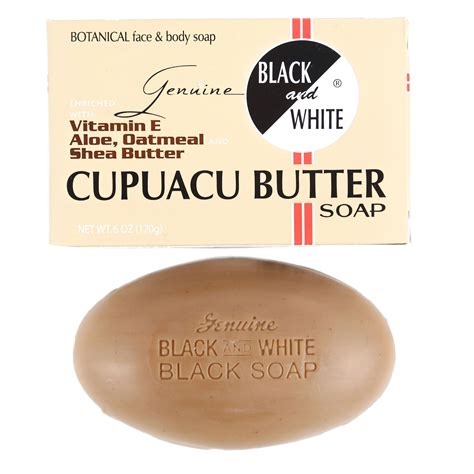 Black White Genuine Cupuacu Butter Soap