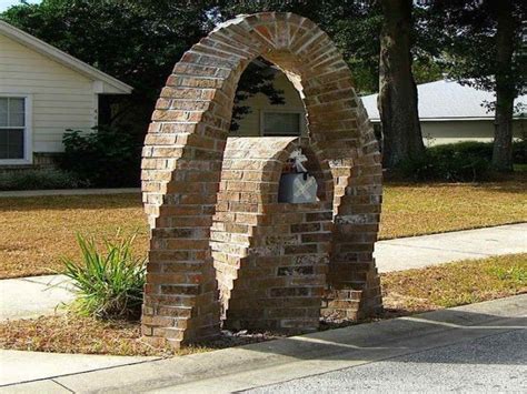 The measurements of the mailbox are 14.5w x11.5h x 6d. baseball bat proof mailbox (With images) | Brick mailbox ...