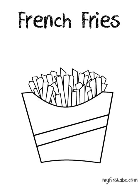 25 French Fries Coloring Pages LinetteLawrie